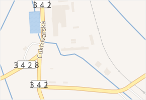 Cukrovarská v obci Choltice - mapa ulice