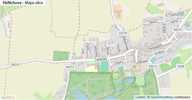 Hellichova - mapa ulice