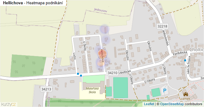 Hellichova - mapa podnikání