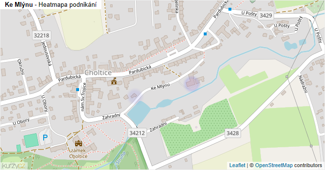 Ke Mlýnu - mapa podnikání