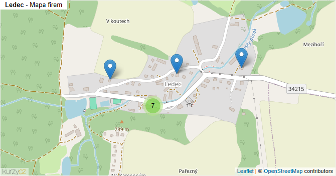 Ledec - mapa firem