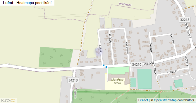 Luční - mapa podnikání