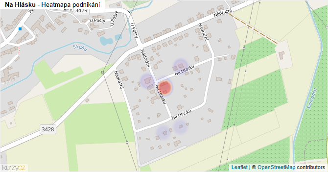 Na Hlásku - mapa podnikání