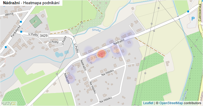 Nádražní - mapa podnikání