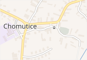 Chomutice v obci Chomutice - mapa části obce