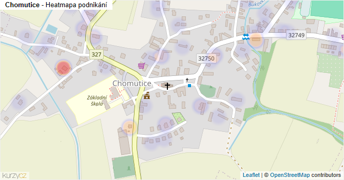 Chomutice - mapa podnikání
