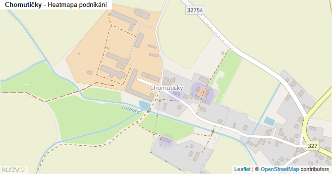 Chomutičky - mapa podnikání