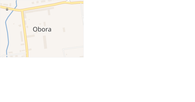 Obora v obci Chomutice - mapa části obce