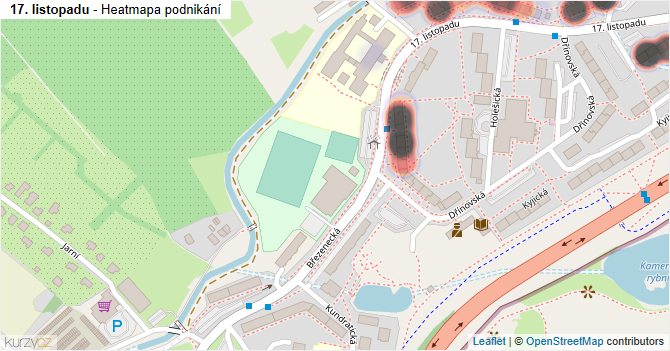 17. listopadu - mapa podnikání