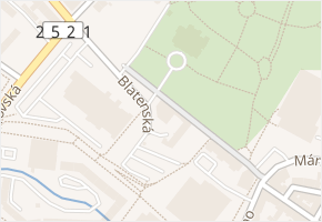 Boženy Němcové v obci Chomutov - mapa ulice