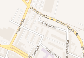 Karla Buriana v obci Chomutov - mapa ulice