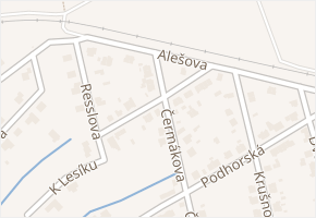 Karla Čapka v obci Chomutov - mapa ulice