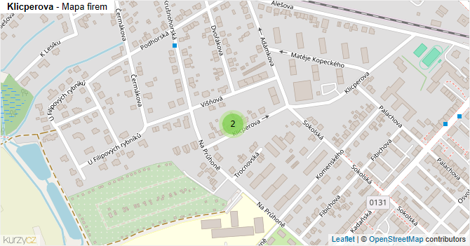 Klicperova - mapa firem