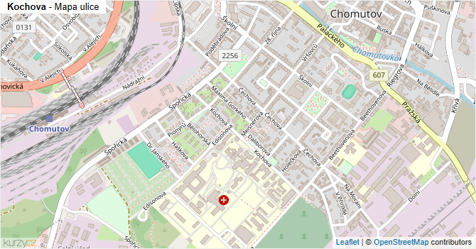 Kochova - mapa ulice