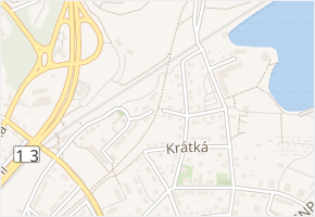 Krátká v obci Chomutov - mapa ulice