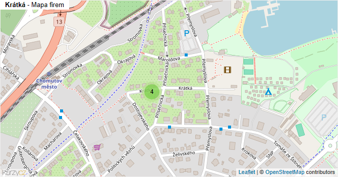 Krátká - mapa firem