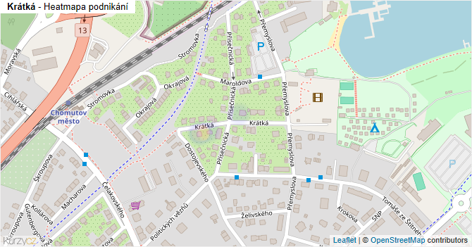 Krátká - mapa podnikání