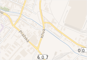 Křivá v obci Chomutov - mapa ulice