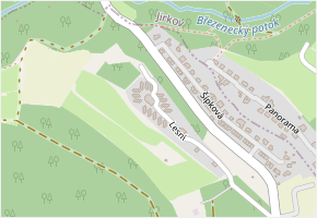 Lesní v obci Chomutov - mapa ulice