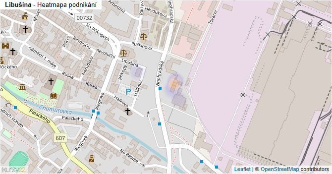 Libušina - mapa podnikání