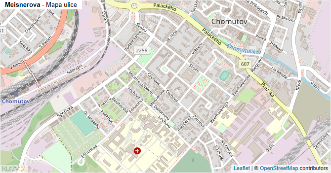 Meisnerova - mapa ulice