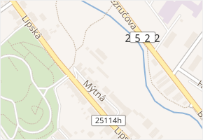Mýtná v obci Chomutov - mapa ulice