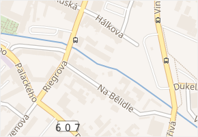 Na Bělidle v obci Chomutov - mapa ulice