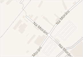 Na Moráni v obci Chomutov - mapa ulice
