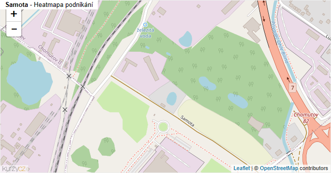 Samota - mapa podnikání
