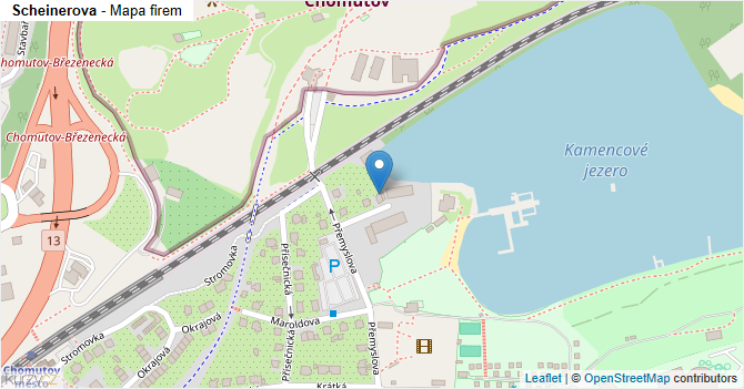 Scheinerova - mapa firem