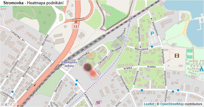 Stromovka - mapa podnikání