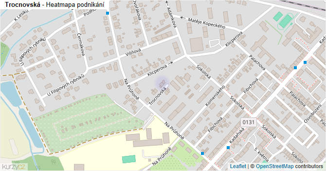 Trocnovská - mapa podnikání
