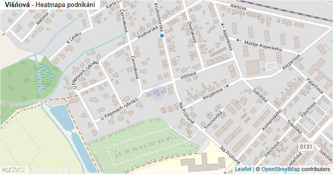 Višňová - mapa podnikání