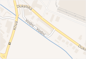 Vodní v obci Chomutov - mapa ulice