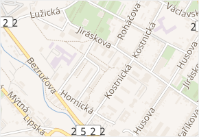 Zengerova v obci Chomutov - mapa ulice