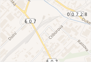 Žerotínova v obci Chomutov - mapa ulice