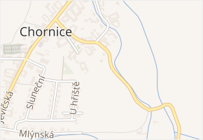 Biskupická v obci Chornice - mapa ulice