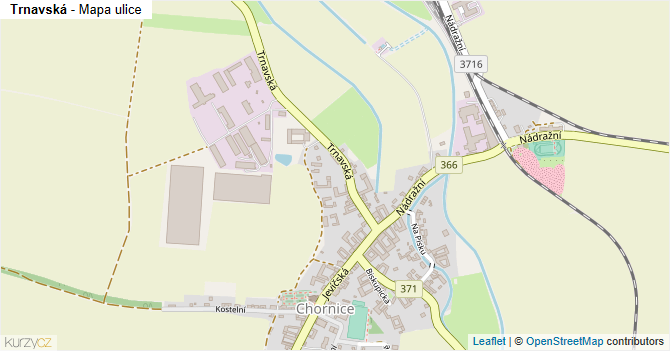 Trnavská - mapa ulice