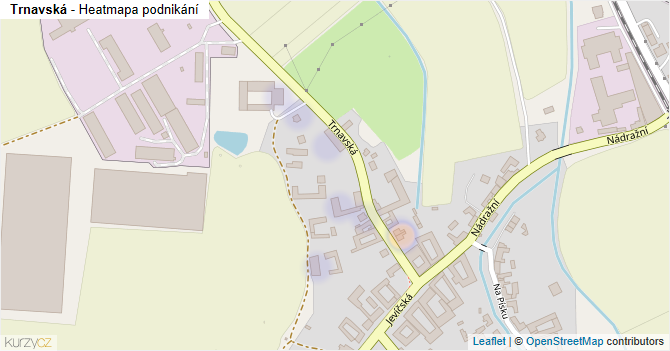 Trnavská - mapa podnikání
