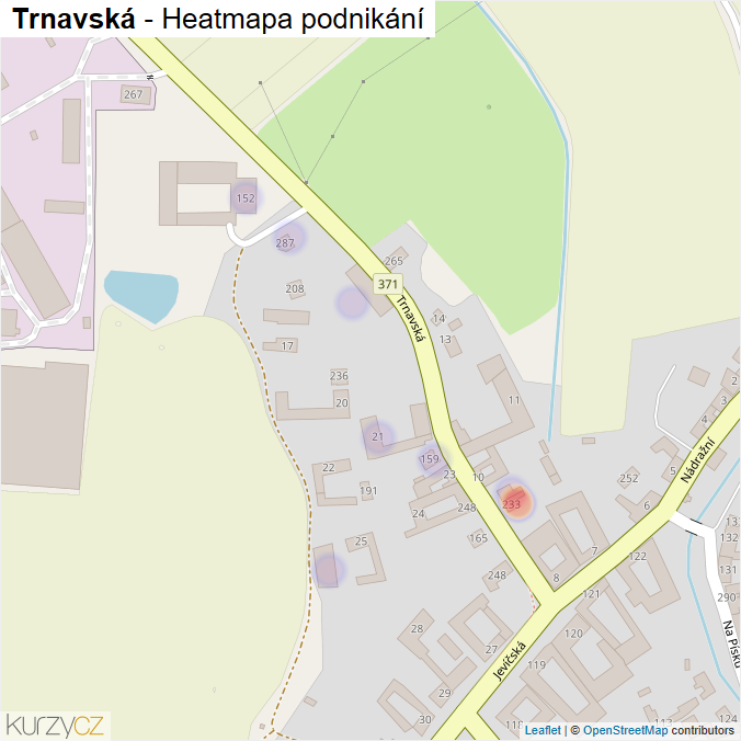 Mapa Trnavská - Firmy v ulici.