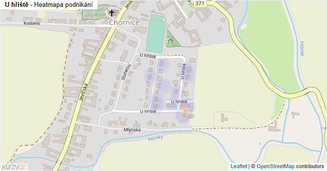 U hřiště - mapa podnikání