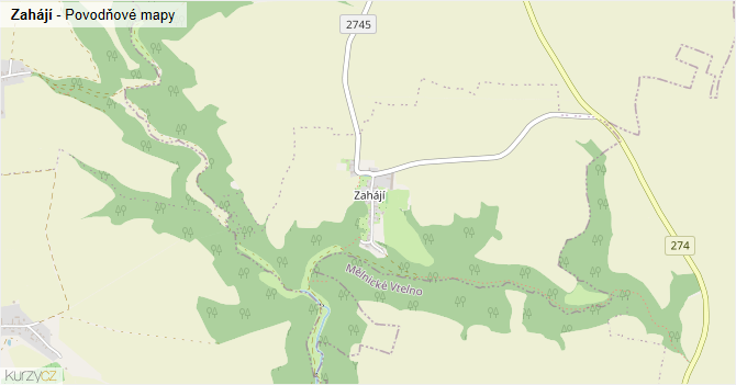 Zahájí - záplavové mapy stoleté vody