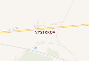 Vystrkov v obci Choťánky - mapa ulice