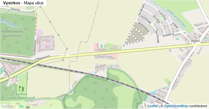 Vystrkov - mapa ulice