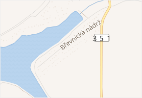 Břevnická nádrž v obci Chotěboř - mapa ulice