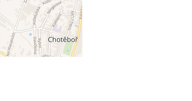 Buttulova v obci Chotěboř - mapa ulice