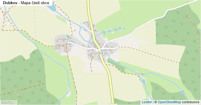 Dobkov - mapa části obce