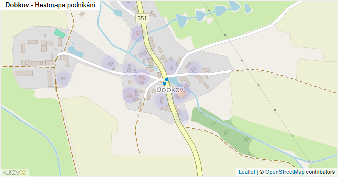 Dobkov - mapa podnikání