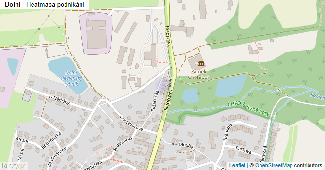 Dolní - mapa podnikání