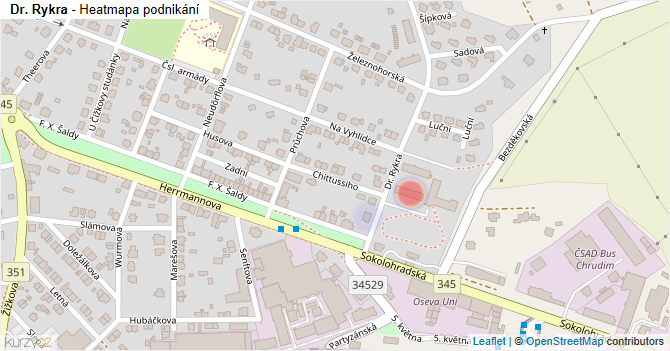 Dr. Rykra - mapa podnikání